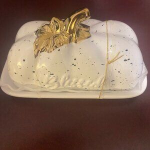 New With Tag Fall Butter Dish